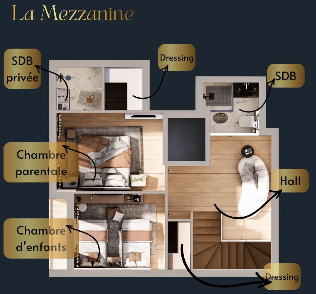 Plan Duplex F3 (R+1)